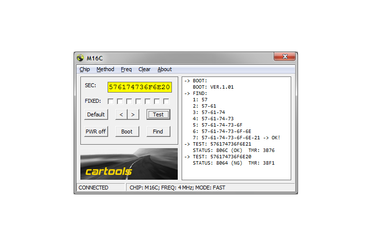 M16C Cracker – R8C / M16C / M32C / R32C Password Tool